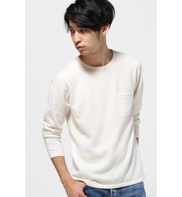 【エディフィス/EDIFICE】 CASHMERE（PK）クルーネックプルオーバーニット◆ [送料無料]