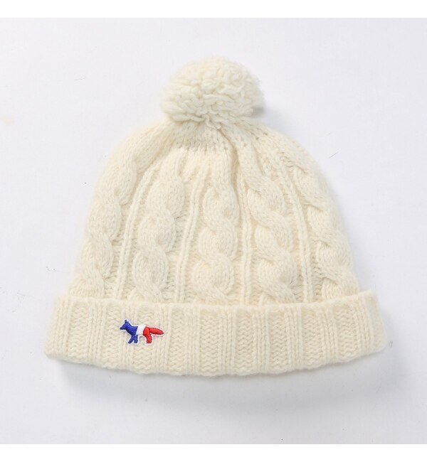 【エディフィス/EDIFICE】 MAISON KITSUNE / メゾンキツネ Cable Knitted Hat [送料無料]