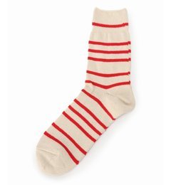 【エディフィス/EDIFICE】 コットンボーダースリークウォーターソックス [3000円(税込)以上で送料無料]