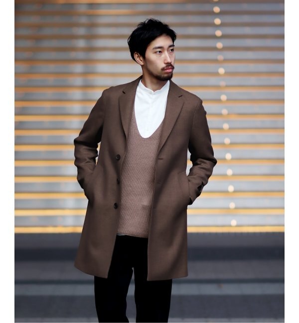 EDIFICE（エディフィス）の「100s メランジメルトンチェスターコート（チェスターコート）」 - WEAR