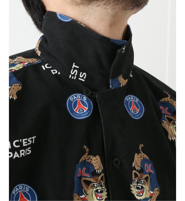 Paris Saint-Germain】ジェルマンプリント オープンカラーシャツ