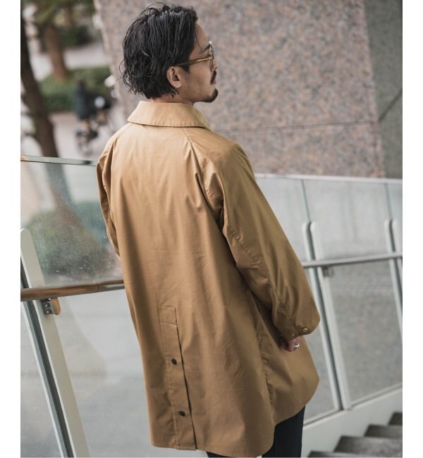 最大15%OFFクーポン最大15%OFFクーポンBarbour バブアー EDIFICE別注 OS BURGHLEY アウター Barbour バブアー別注 OVERSIZED BURGHLEYタマムシ