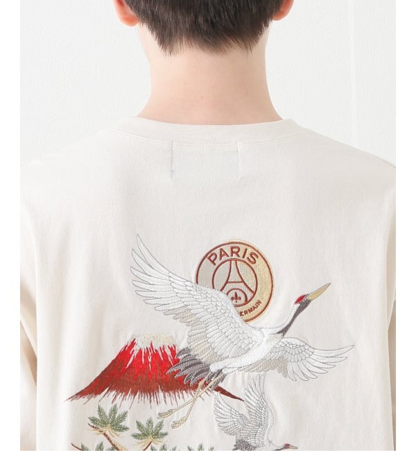 Paris Saint-Germain】鶴刺繍 ロングスリーブTシャツ|EDIFICE
