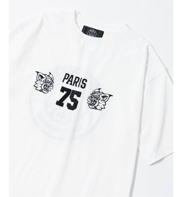 ＜アイルミネ＞【エディフィス/EDIFICE】 【Paris Saint-Germain】"75" ジェルマン刺繍 Tシャツ