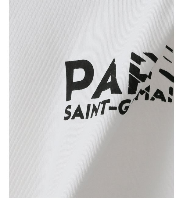 Paris Saint-Germain】スケープロゴ プリント ロングスリーブ Tシャツ