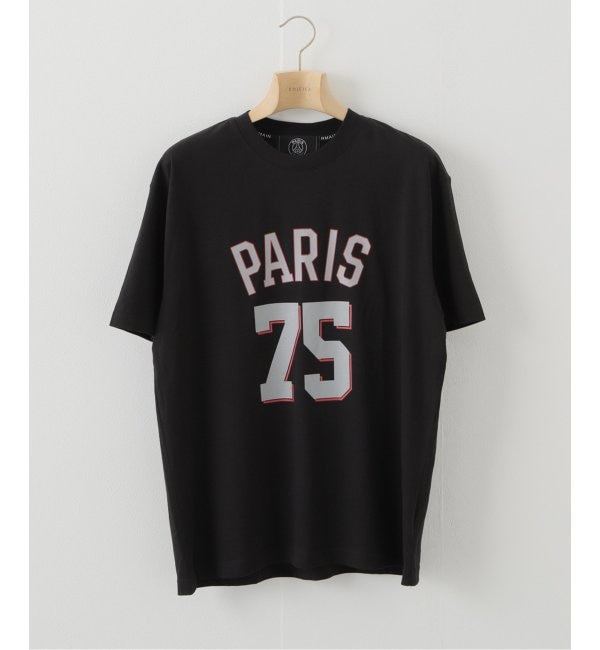 ＜アイルミネ＞【エディフィス/EDIFICE】 【Paris Saint-Germain】 UCL ロゴプリント Tシャツ