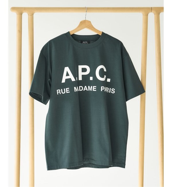 《再入荷》【A.P.C. / アーペーセー】別注 オーバーサイズ ロゴプリント Tシャツ