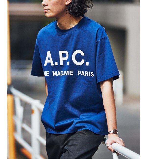 再予約》【A.P.C. / アーペーセー】別注 オーバーサイズ ロゴプリント