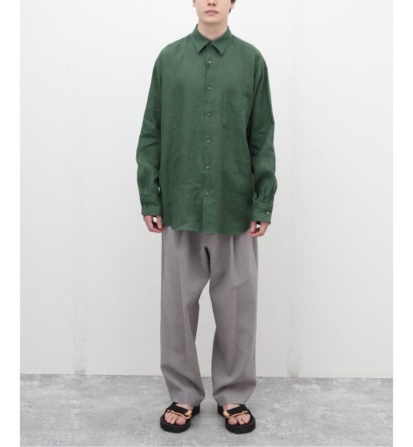 【完売品】MARKAWARE COMFORT FIT SHIRT グリーン 2