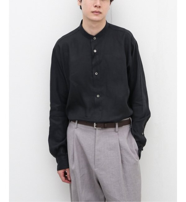 【MARKAWARE / マーカウェア】BAND COLLAR PULL-OVER SHIRT