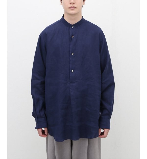 MARKAWARE / マーカウェア】BAND COLLAR PULL-OVER SHIRT