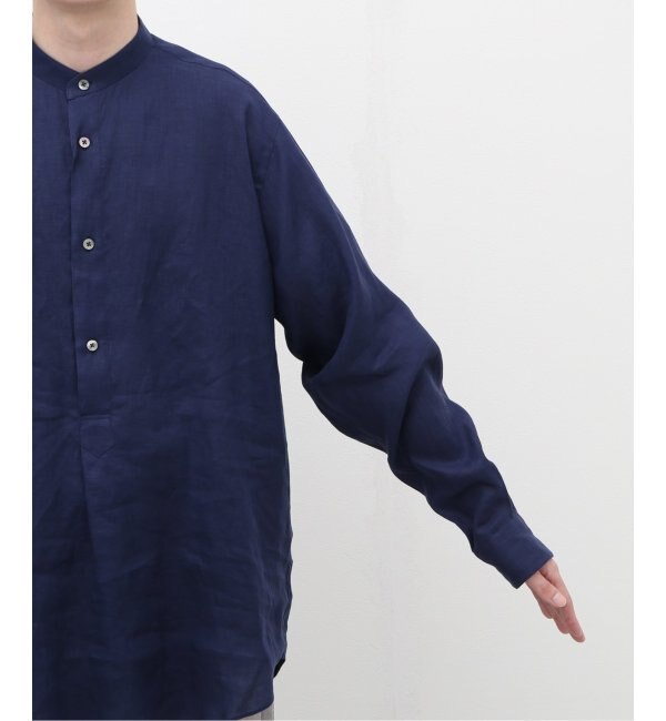 MARKAWARE / マーカウェア】BAND COLLAR PULL-OVER SHIRT|EDIFICE