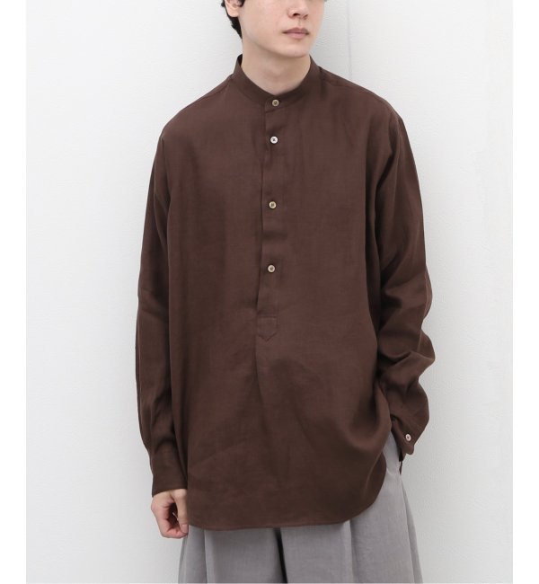 【MARKAWARE / マーカウェア】BAND COLLAR PULL-OVER SHIRT