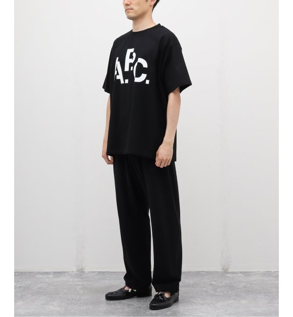 IENA A.P.C.別注 DECALEプリント Tシャツ ホワイト-