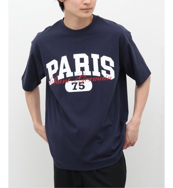 Paris Saint-Germain】バーシティロゴプリント Tシャツ|EDIFICE