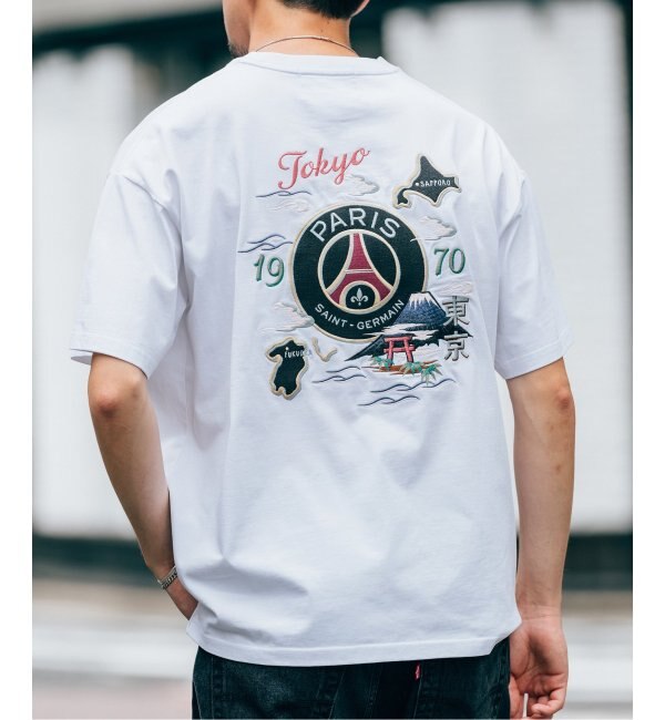 ✳︎Paris Saint-Germain×EDIFICE✳︎刺繍Tシャツ　Lサイズ