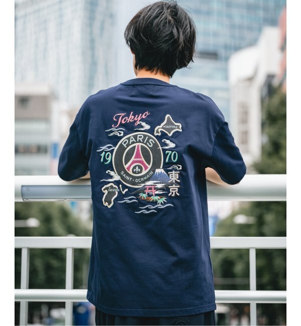 【Paris Saint-Germain】TOKYO刺しゅう Tシャツ