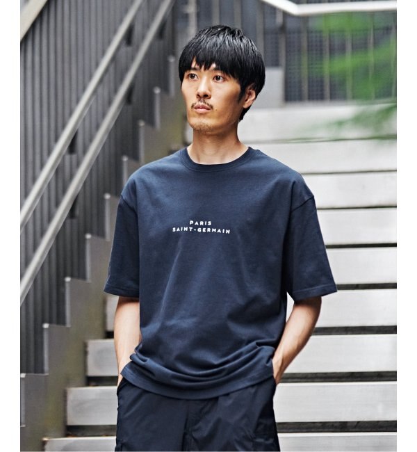 【Paris Saint-Germain】バックプリント エンブレム Tシャツ