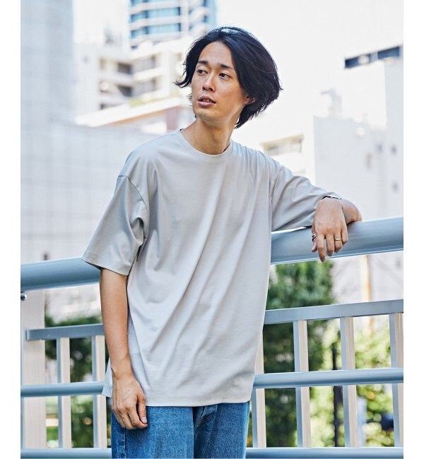 追加販売》アルビニスタ スムース クルーネック Tシャツ|EDIFICE