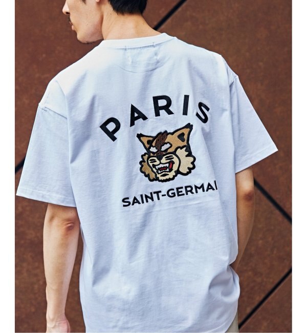 Paris Saint-Germain】カレッジロゴ刺しゅう Tシャツ|EDIFICE