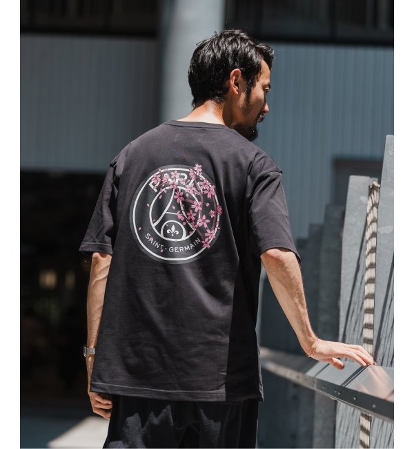 【Paris Saint-Germain】エンブレムプリント Tシャツ SAKURA