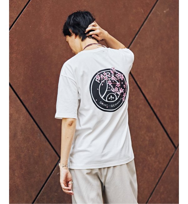 Paris Saint-Germain】エンブレムプリント Tシャツ SAKURA|EDIFICE