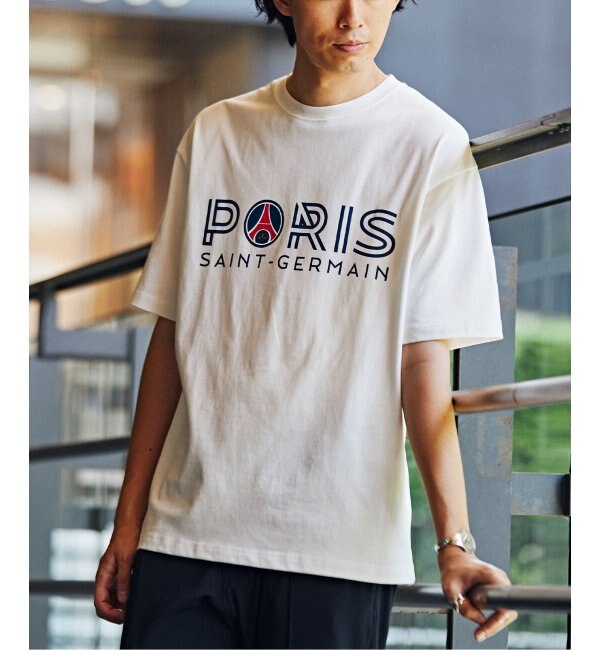 Paris Saint-Germain】トリコロール インライン プリントTシャツ