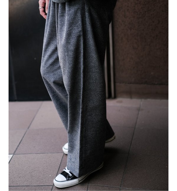 m's braque for BOUCLE】タックワイド モールコールパンツ|EDIFICE