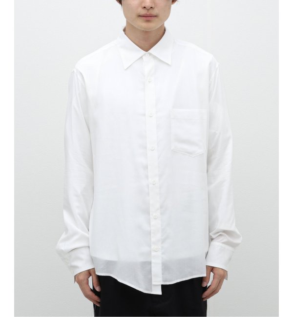 SULVAM / サルバム】ASYMMETRY STAND COLLAR SHIRT|EDIFICE