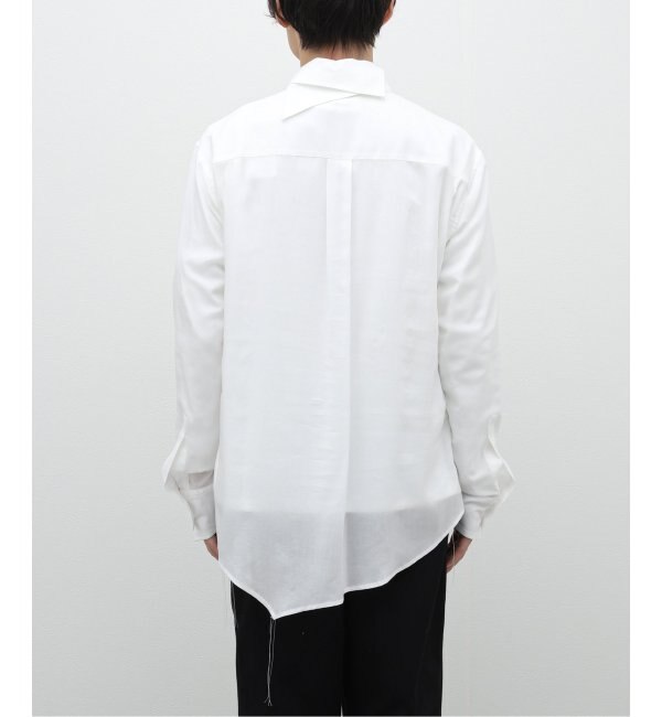 【SULVAM / サルバム】ASYMMETRY STAND COLLAR SHIRT