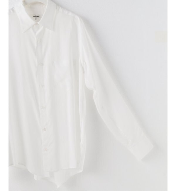 【SULVAM / サルバム】ASYMMETRY STAND COLLAR SHIRT