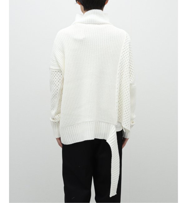 SULVAM / サルバム】MESH ASYMMETRY KNIT|EDIFICE(エディフィス)の通販 