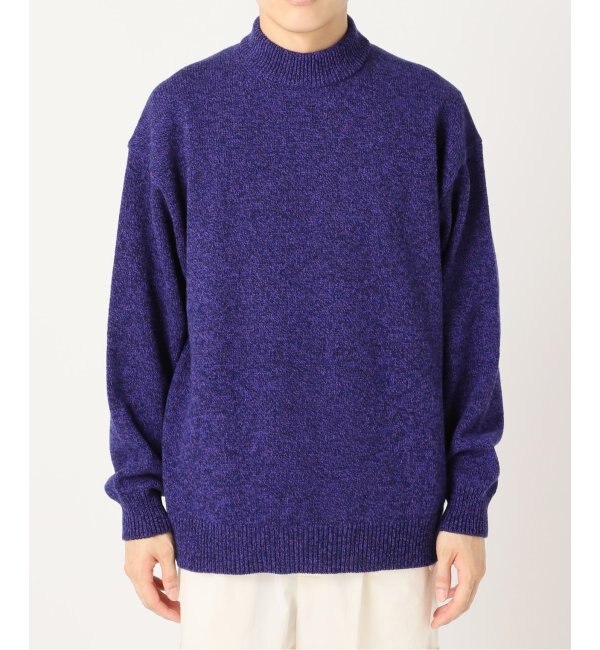 ATON / エイトン】別注 WOOL MOULINE MOCKNECK SWEATER|EDIFICE