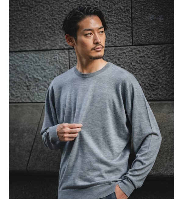 JOHN SMEDLEY / ジョンスメドレー】別注 30ゲージ クルーネックニット