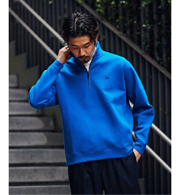 【LACOSTE for EDIFICE/417】別注 ハーフジップ スウェット