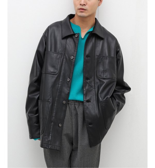 schott LAMB LEATHER COVERALL JACKET - レザージャケット