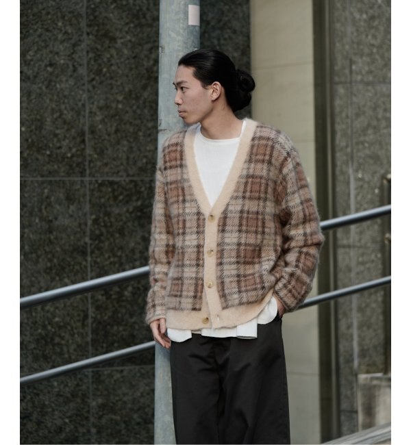 JIEDA / ジエダ】MOHAIR CHECKED CARDIGAN|EDIFICE(エディフィス)の