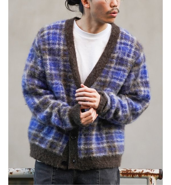 JIEDA / ジエダ】MOHAIR CHECKED CARDIGAN|EDIFICE(エディフィス)の