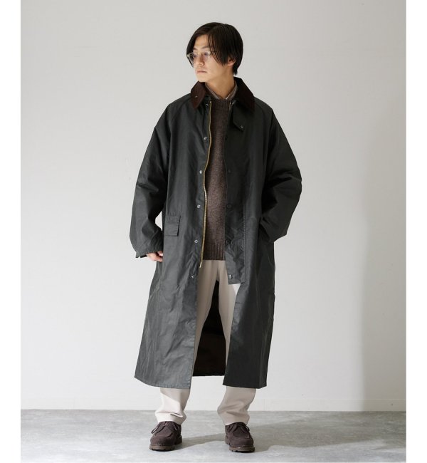 ☆未使用♪Barbour36 OVERSIZE WAX BURGHLEYフード付-