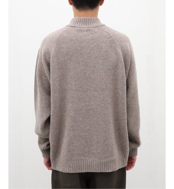 【ATON / エイトン】WOOL KANOKO MOCKNECK SWEATER