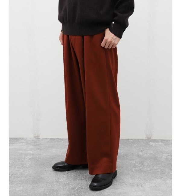 人気メンズファッション|【エディフィス/EDIFICE】 【LA BOUCLE / ラブ―クル】Merino Saxony Wide パンツ
