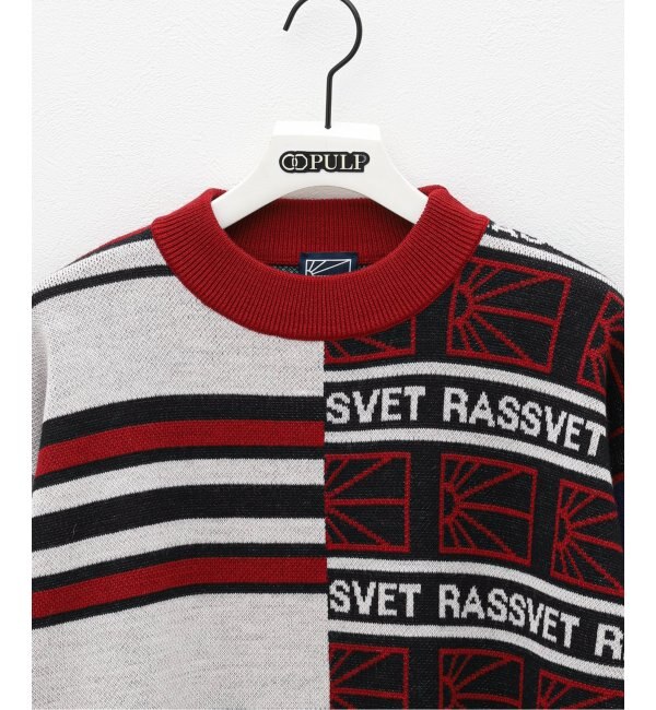 RASSVET / ラスベート】MULTI PANEL CREWNECK JUMPER|EDIFICE