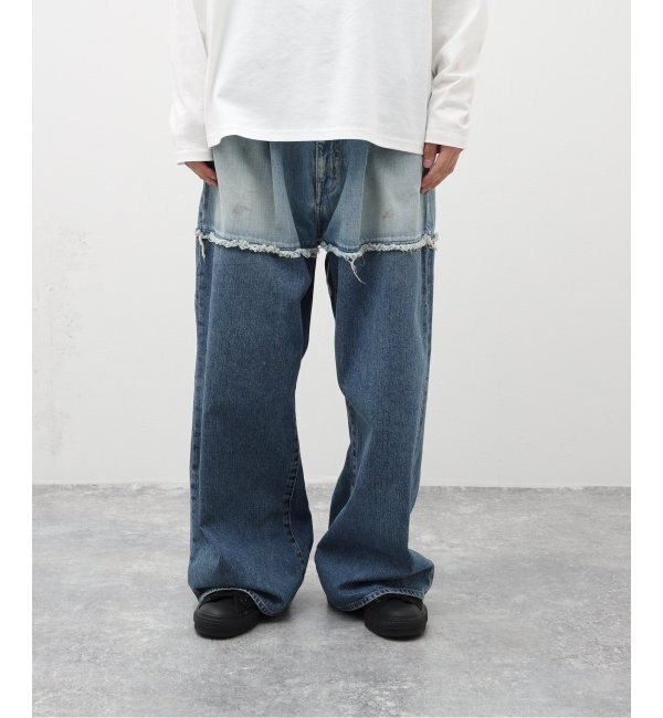 JIEDA / ジエダ】2 TONE BAGGY DENIM PANTS|EDIFICE(エディフィス)の