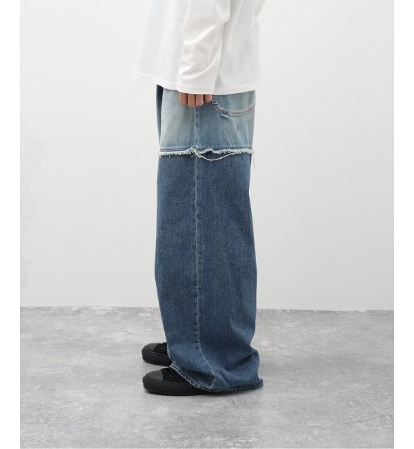 【JIEDA / ジエダ】2 TONE BAGGY DENIM PANTS