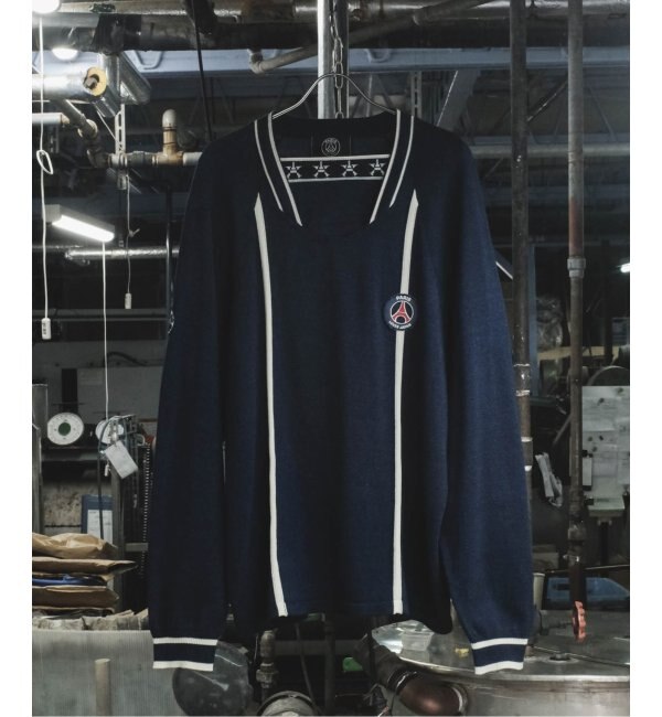Poggy × Paris Saint-Germain】PSG PLJ INDIGO DYED SWEATER|EDIFICE