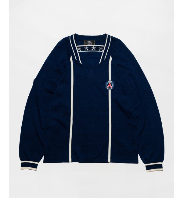 Poggy × Paris Saint-Germain】PSG PLJ INDIGO DYED SWEATER|EDIFICE