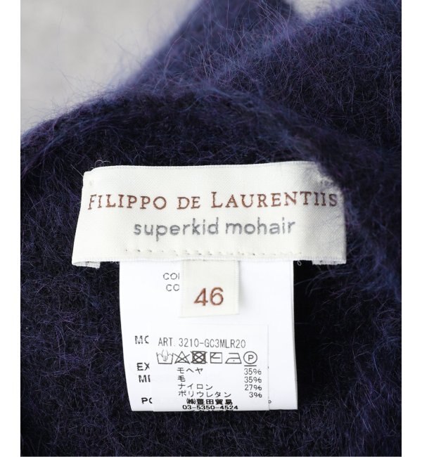 FILIPPO DE LAURENTIIS】7GG Mohair Mix C/N|EDIFICE(エディフィス)の