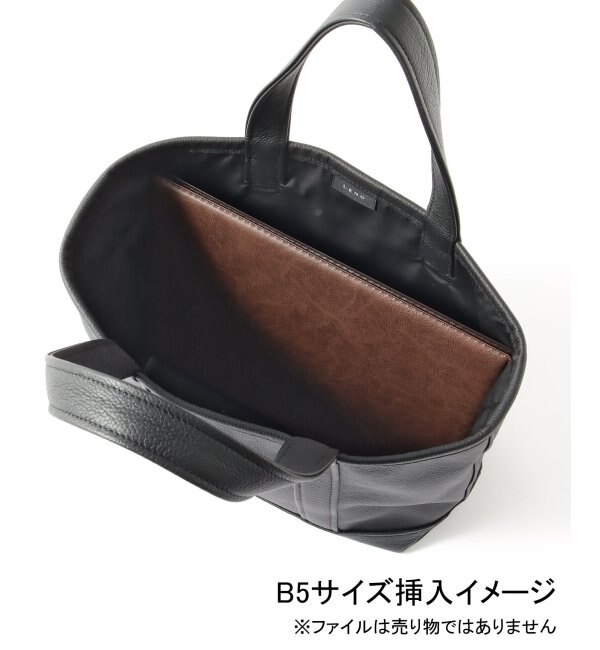 【LENO / リノ】LEATHER TOTE BAG (MEDIUM)