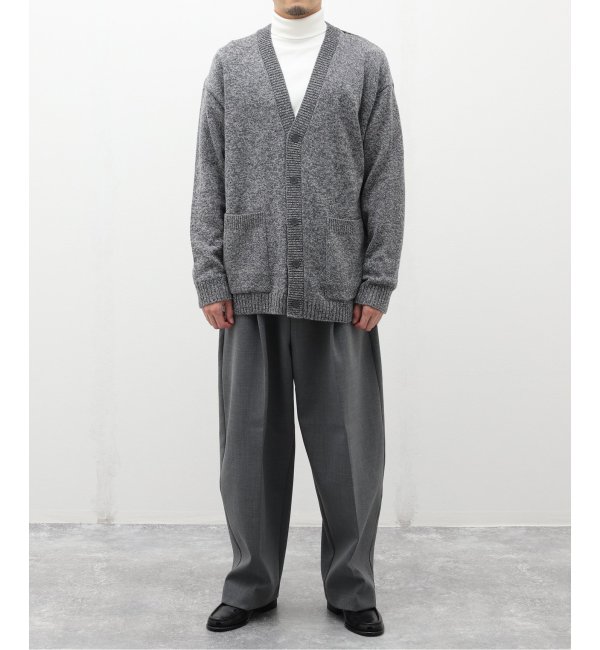 ATON / エイトン】WOOL MOULINE OVERSIZED CARDIGAN|EDIFICE