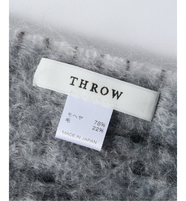 【THROW / スロー】Mohair Shaggy Fog Stole